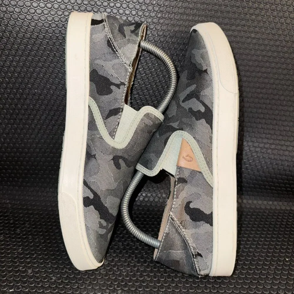 Olukai Pehuea Pa'i Slip On Sneaker Camouflage Casual Shoes Women’s Size 10